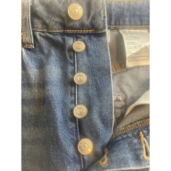 H&M MOM HIGH WAIST/ANKLE LENGTH Women's Size 4 Blue Button Fly Jeans NWT - Picture 5 of 6